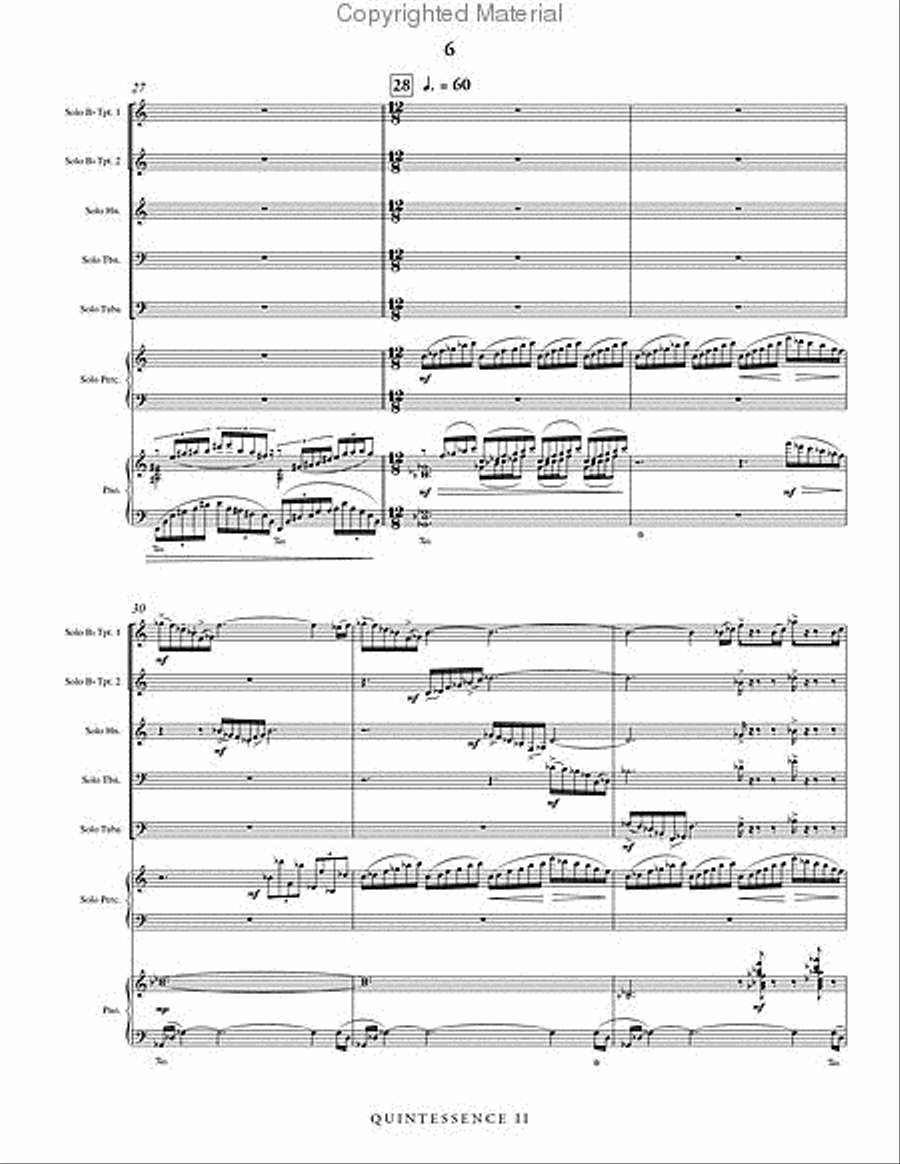Quintessence II (piano reduction) Horn scores gallery preview page 7