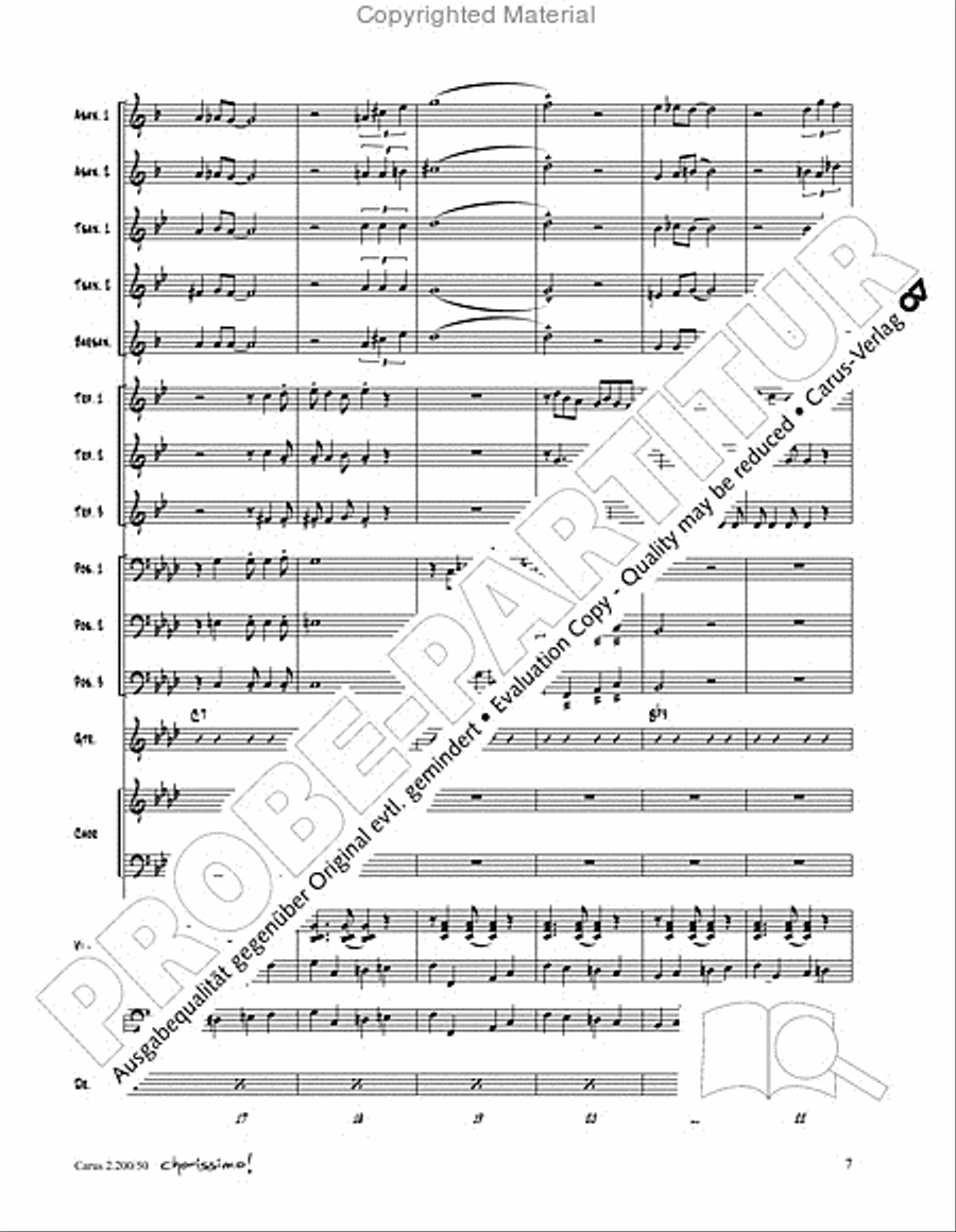 Chorissimo. Instrumentale Begleitarrangements fur Small Bigband, Vol. 3 Big Band scores gallery preview page 5