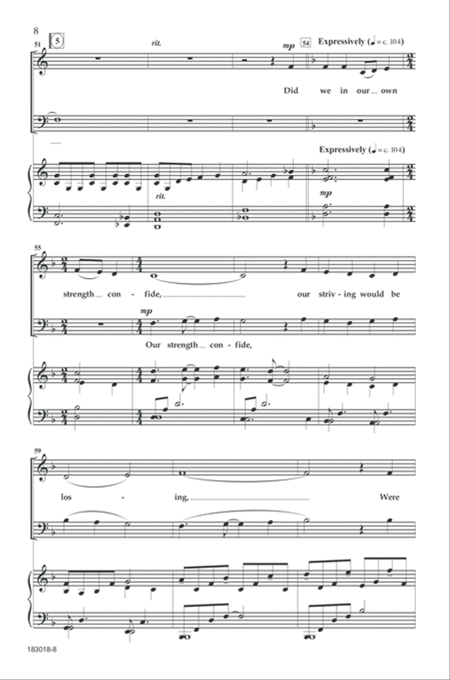 A Mighty Fortress 4-Part scores gallery preview page 7