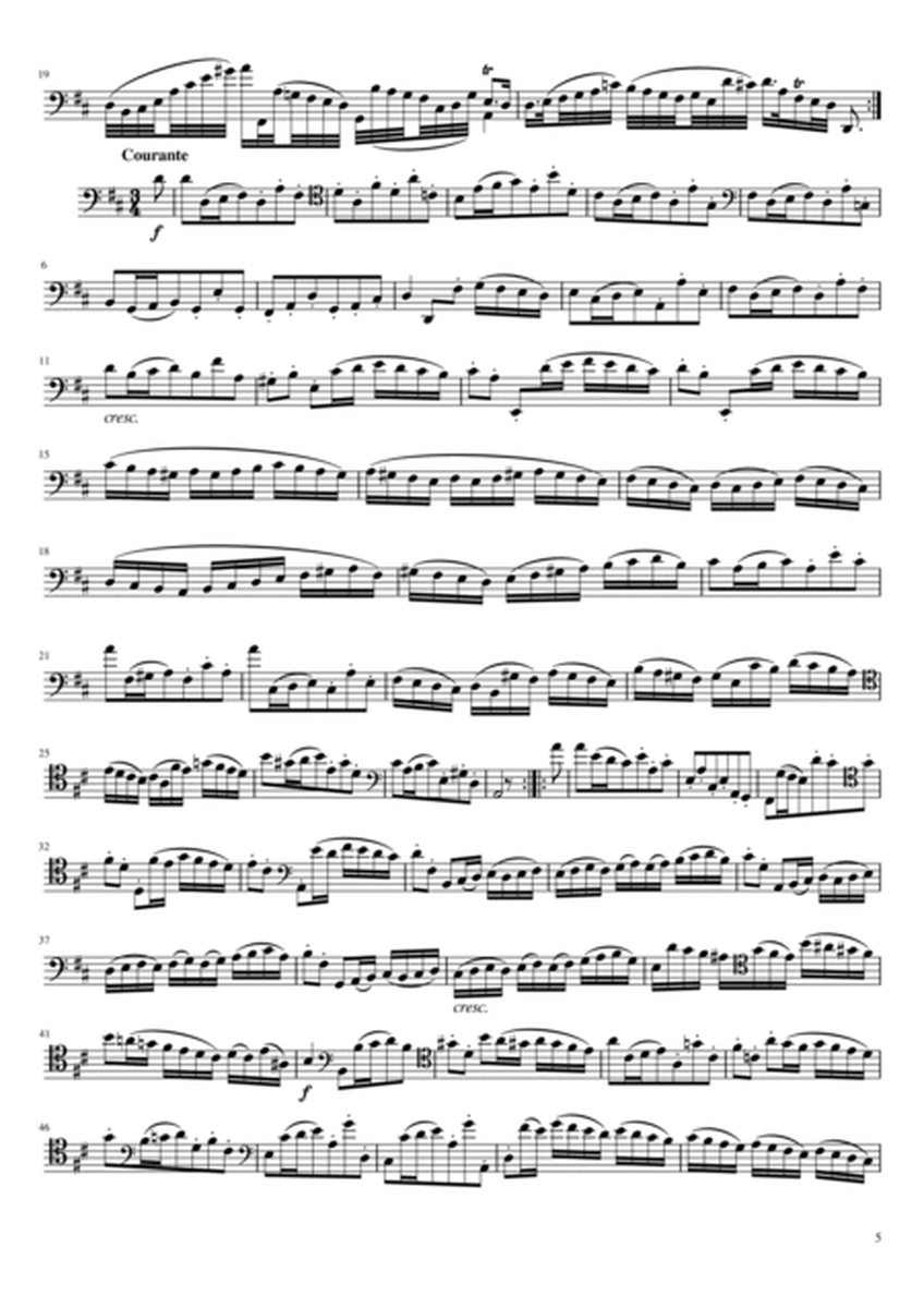J.S.Bach - Cello Suite No.6 in D major, BWV 1012 - For Solo Original Complete image number null