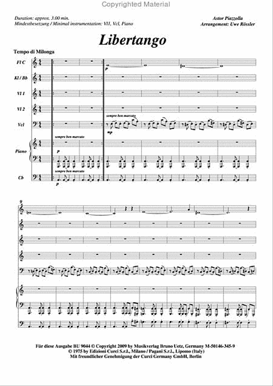 Libertango Clarinet scores gallery preview page 2