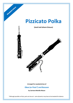 Pizzicato Polka - Oboe (Flute) and Bassoon Duet
