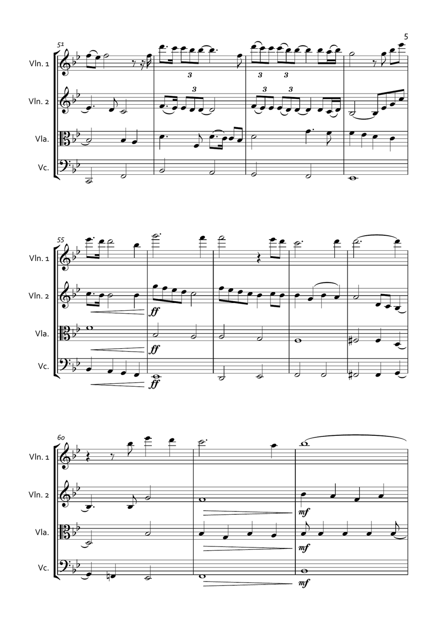 Nella Fantasia Nella Fantasia String Quartet scores gallery preview page 5