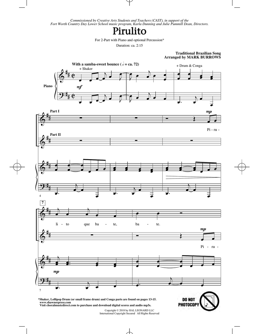 Pirulito 2-Part scores gallery preview page 1