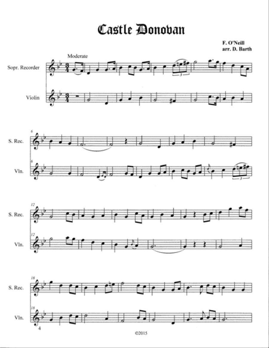 Of Castles, Kings, and Courts (Complete Duo Anthology) Set of Parts scores gallery preview page 3