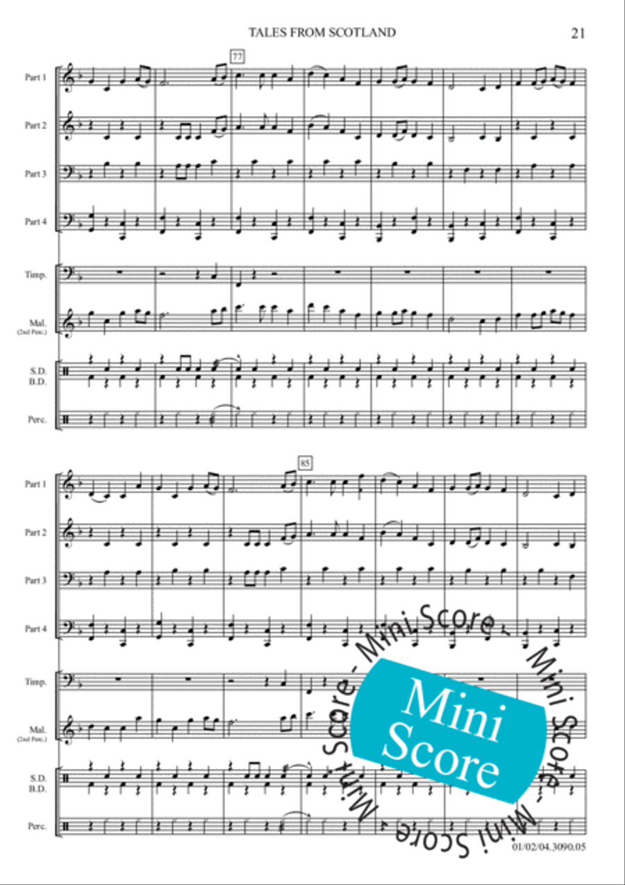 Tales from Scotland Brass Ensemble scores gallery preview page 25