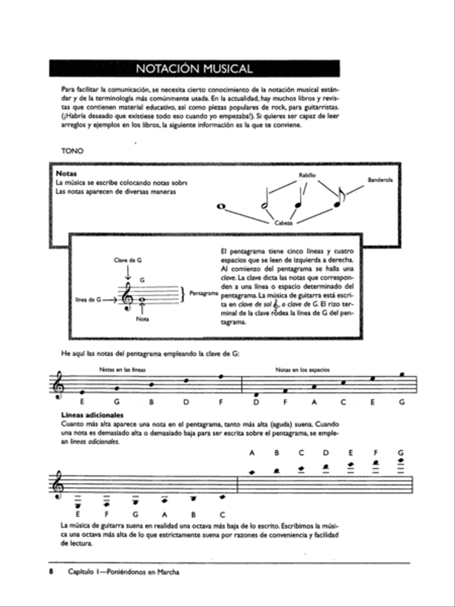 Guitarra Rock Inicio Guitar scores gallery preview page 4