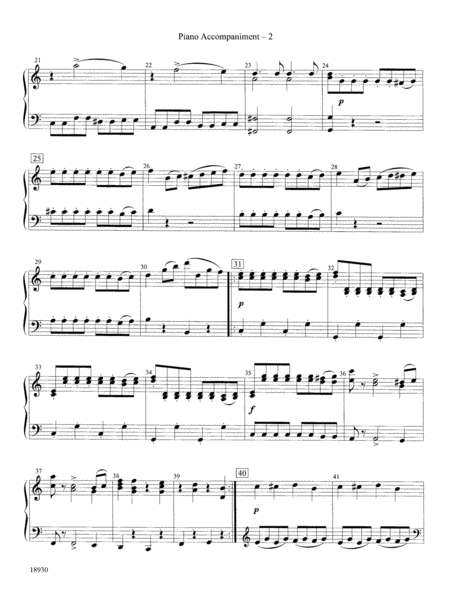 The Magic Flute (Overture): Piano Accompaniment