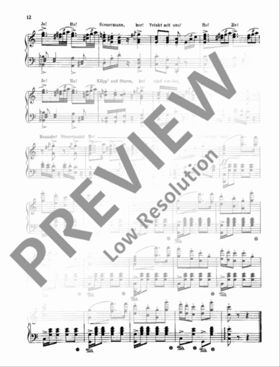 Unser Wagner Piano Solo scores gallery preview page 13