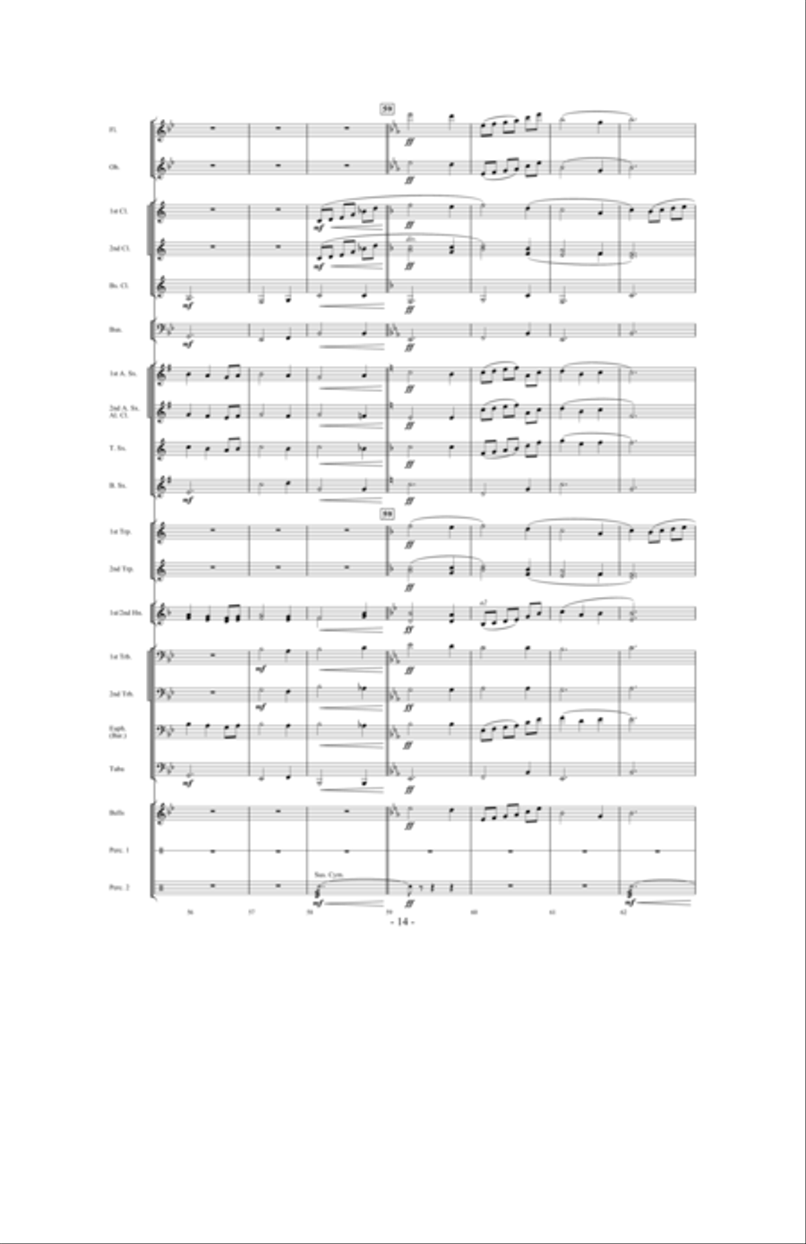 Camp Meetin' Concert Band scores gallery preview page 13