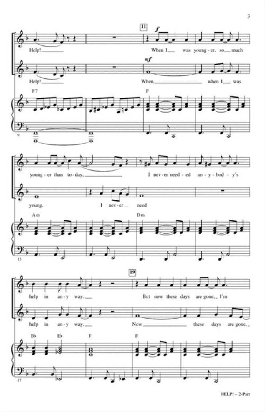 Help! 2-Part scores gallery preview page 4