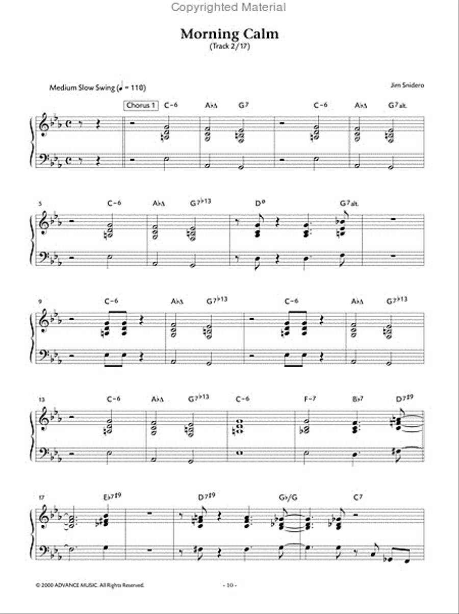 Easy Jazz Conception -- Piano Comping Piano Method scores gallery preview page 3