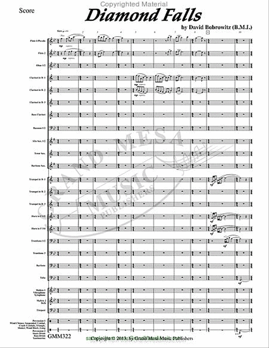 Diamond Falls Concert Band scores gallery preview page 2