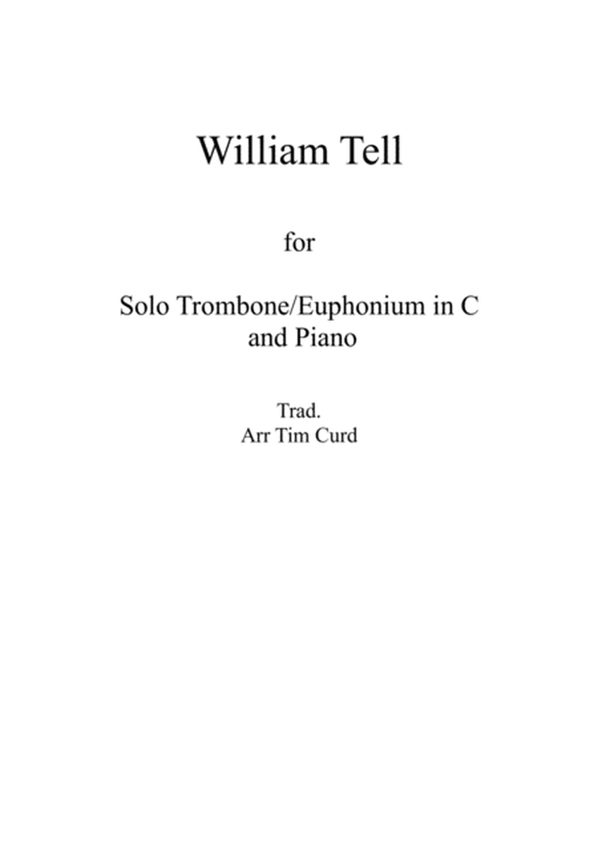 William Tell. For Trombone/Euphonium in C (bass clef) and Piano image number null