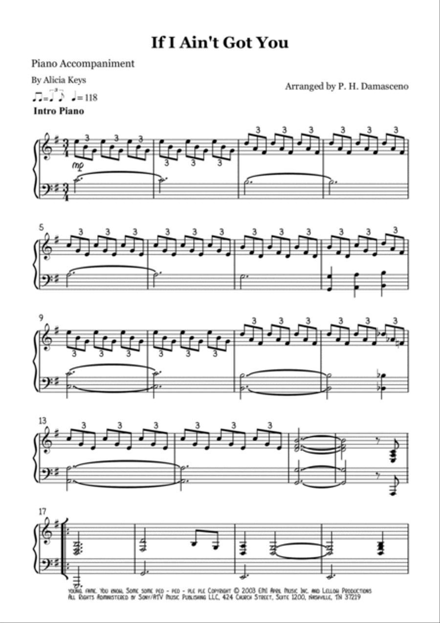 If I Ain't Got You If I Ain't Got You Piano scores gallery preview page 3