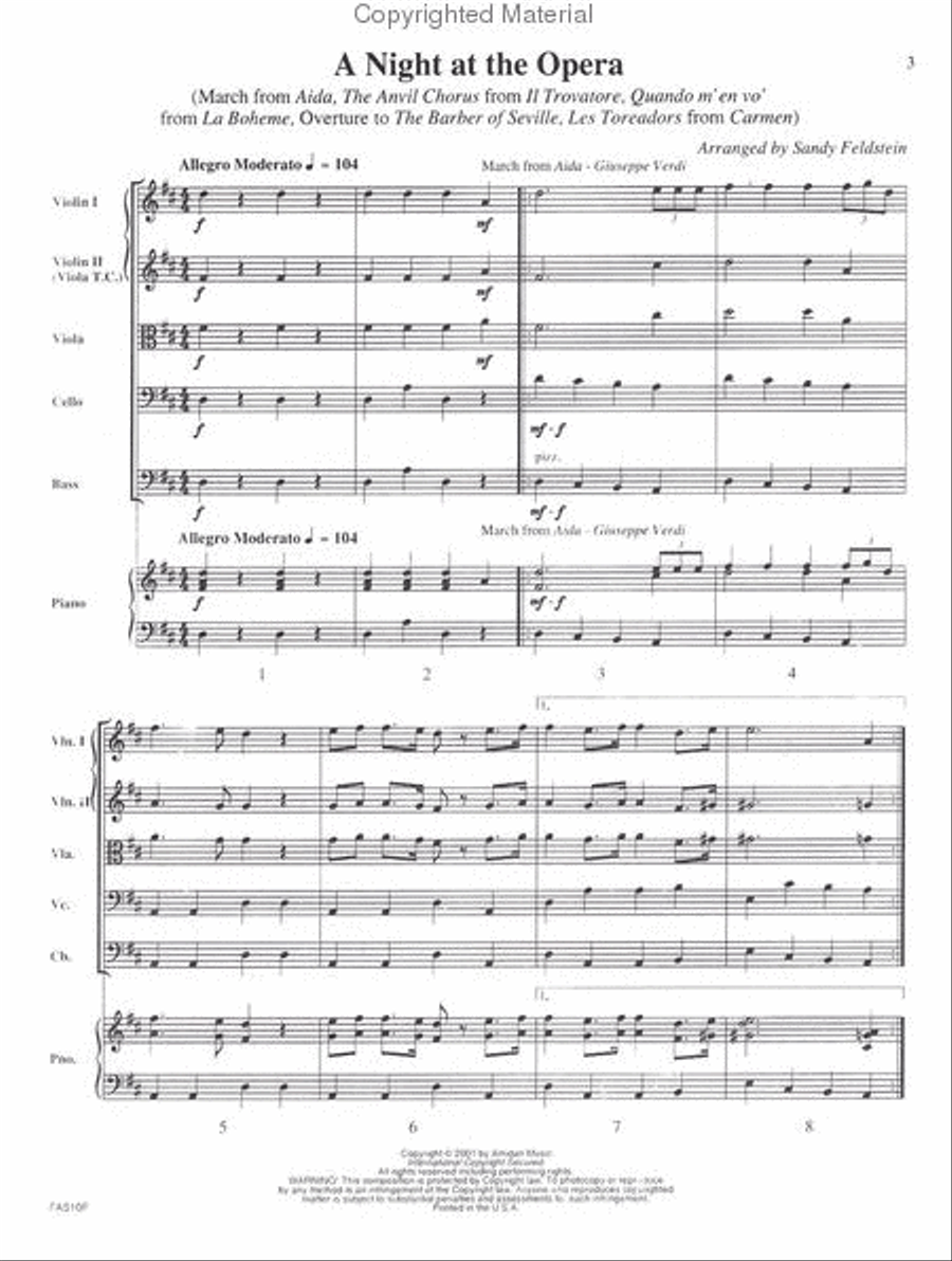 A Night at the Opera String Orchestra scores gallery preview page 2
