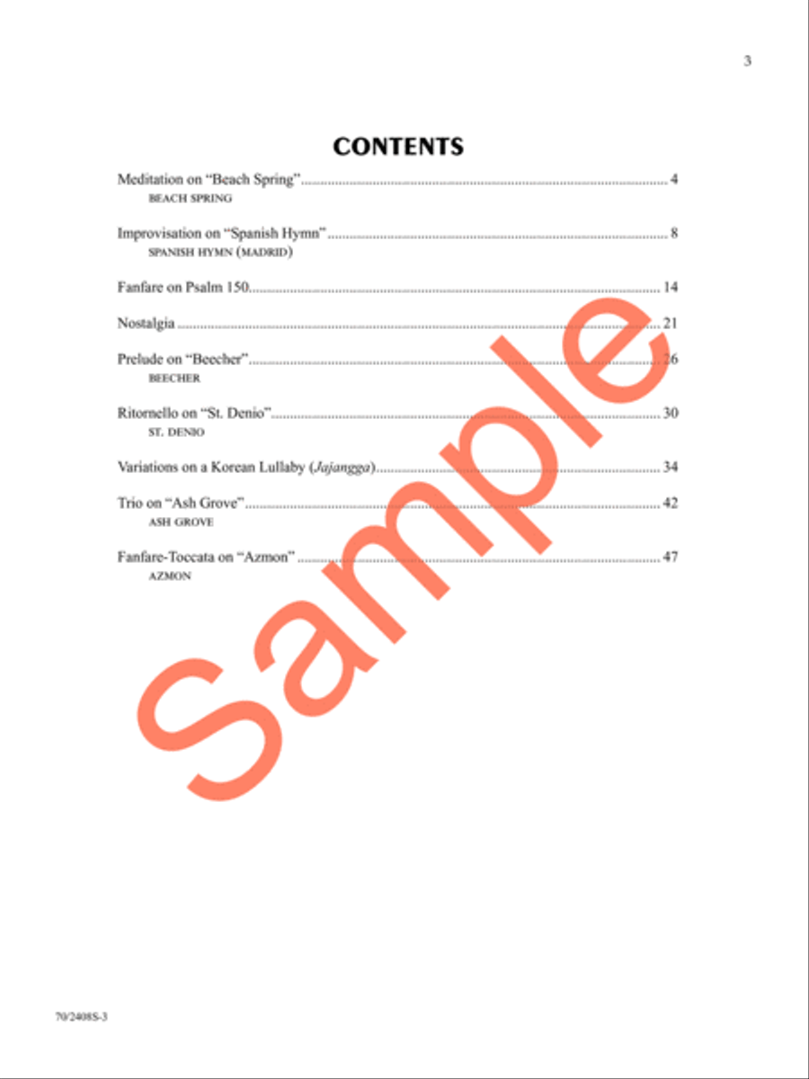 A Thousand Tongues Organ Solo scores gallery preview page 4