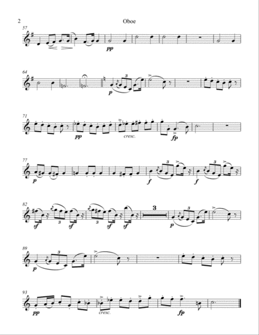 Moments Musicaux I Woodwind Quartet scores gallery preview page 6