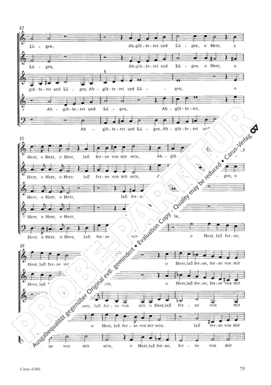 Ten motets Choir scores gallery preview page 77