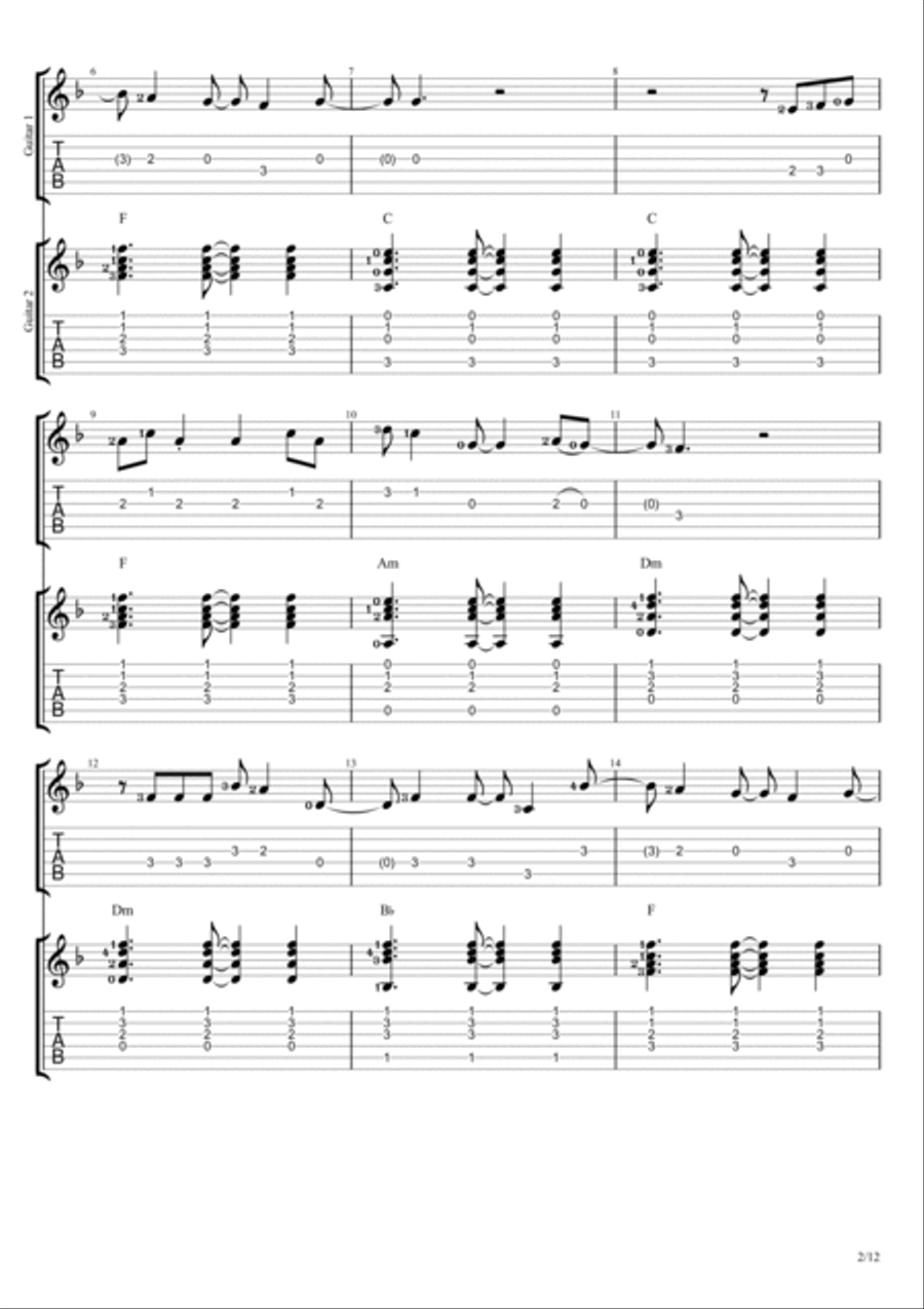 Magazines Magazines Guitar Tablature scores gallery preview page 2