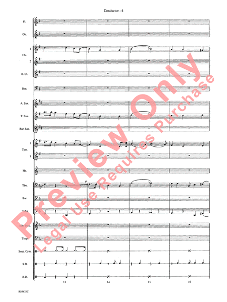 Let It Snow! Let It Snow! Let It Snow! Concert Band scores gallery preview page 7
