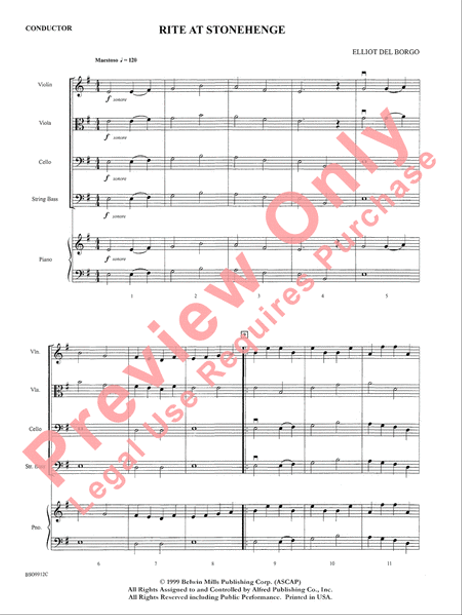 Rite at Stonehenge String Orchestra scores gallery preview page 3