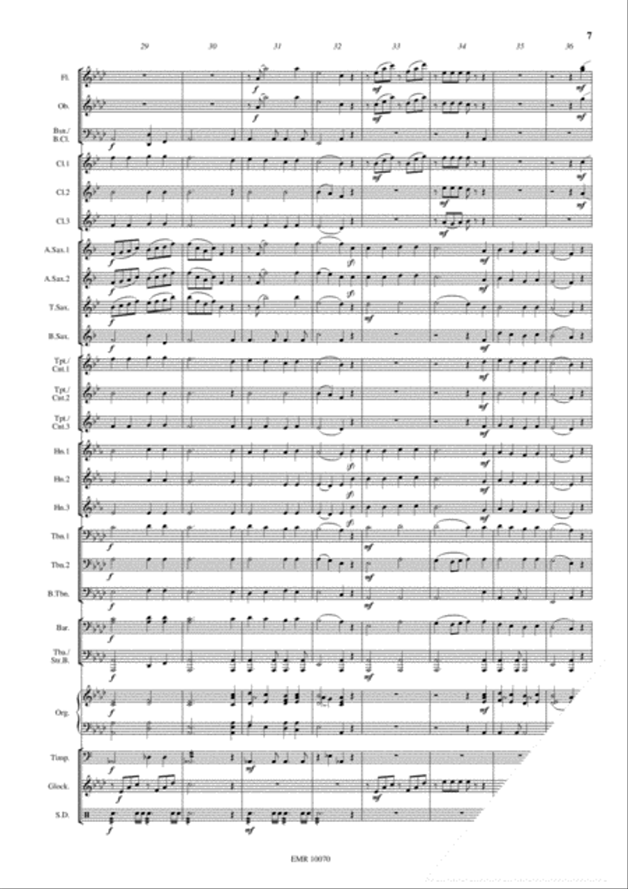 Nun danket alle Gott Concert Band scores gallery preview page 8