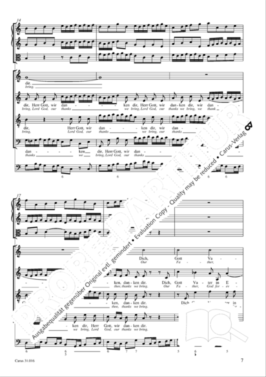 Lord God, thy praise we sing (Herr Gott, dich loben wir) ATB scores gallery preview page 8