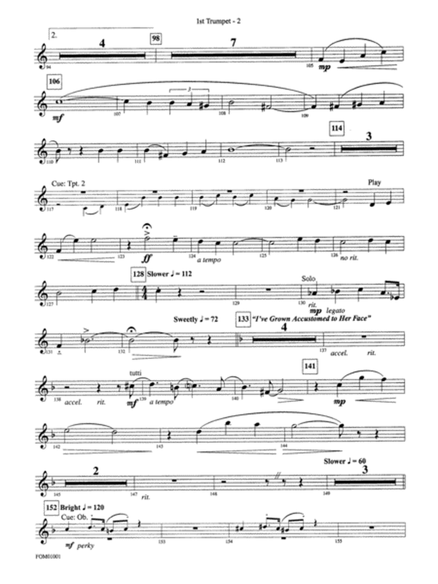 My Fair Lady (Medley): 1st B-flat Trumpet