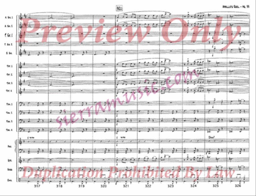 Apollo's Reel Jazz Ensemble scores gallery preview page 34