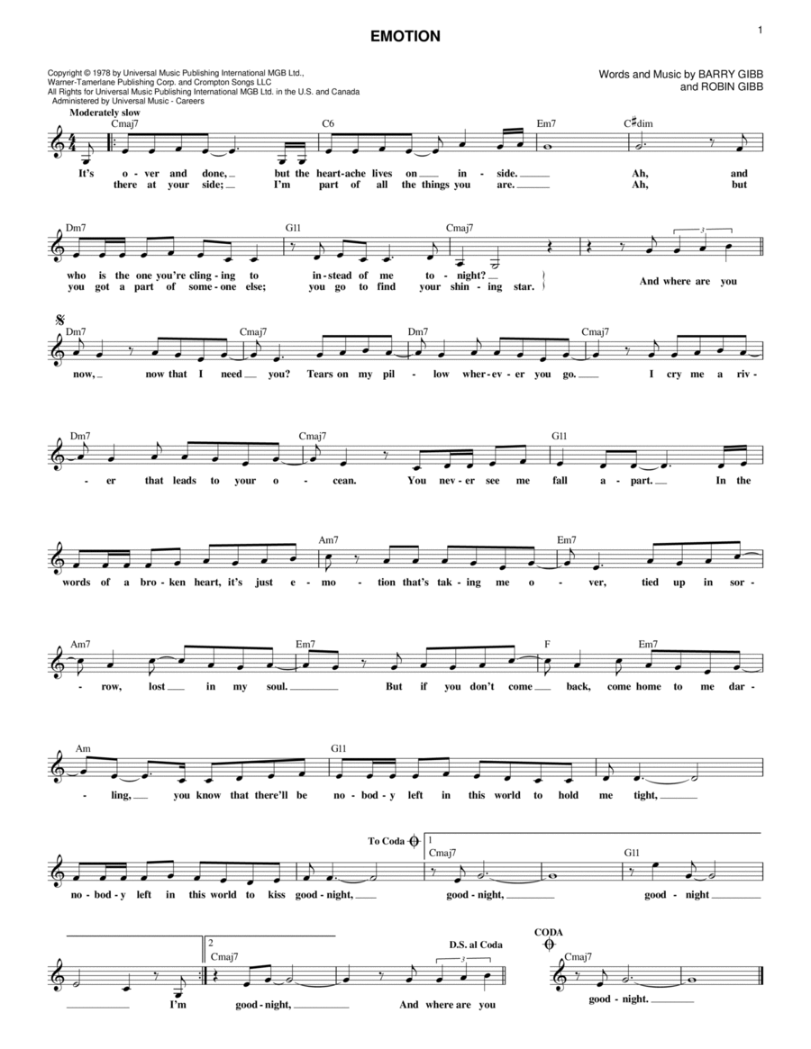 Emotion Piano scores gallery preview page 1