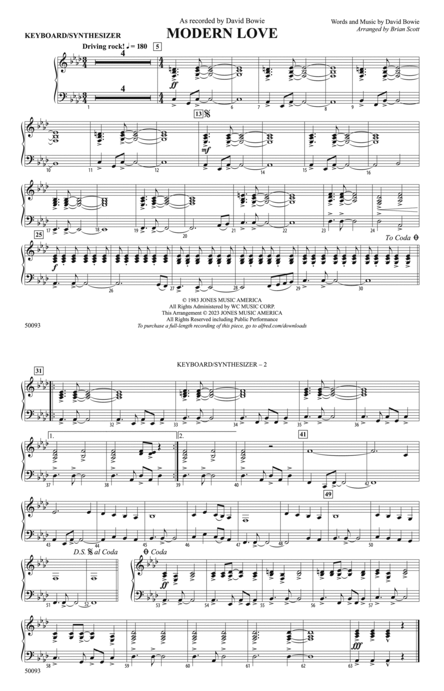 Modern Love: Piano Accompaniment Piano Accompaniment scores gallery preview page 1