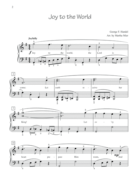Christmas Jazz, Rags & Blues, Book 1 by Martha Mier Easy Piano - Sheet Music