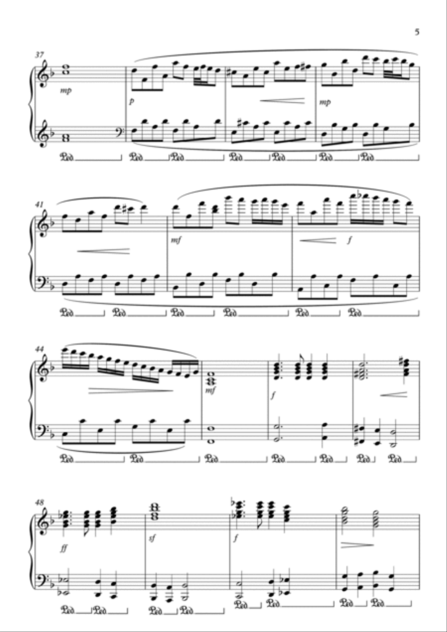 Winter Sonata Piano Solo scores gallery preview page 5