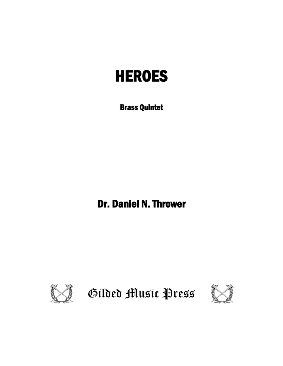 Heroes, Op. 131 Brass Quintet scores gallery preview page 3