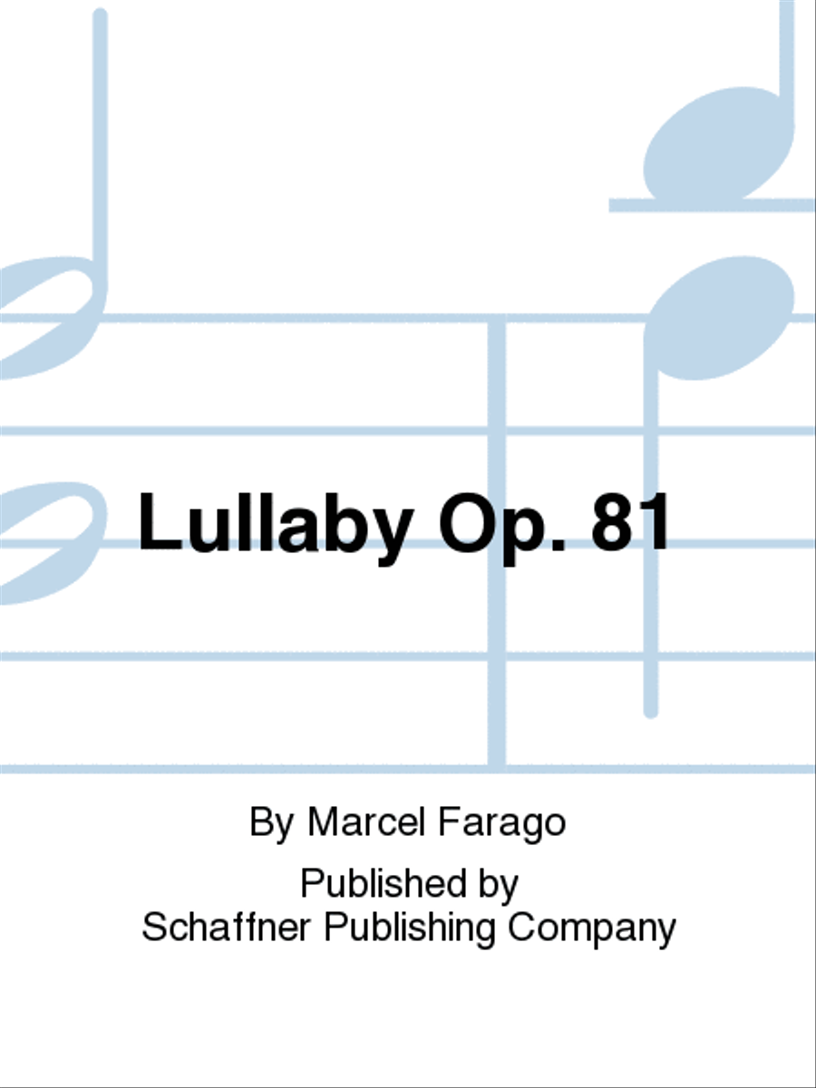 Lullaby Op. 81 Lullaby Op. 81 Easy Piano scores gallery preview page 1