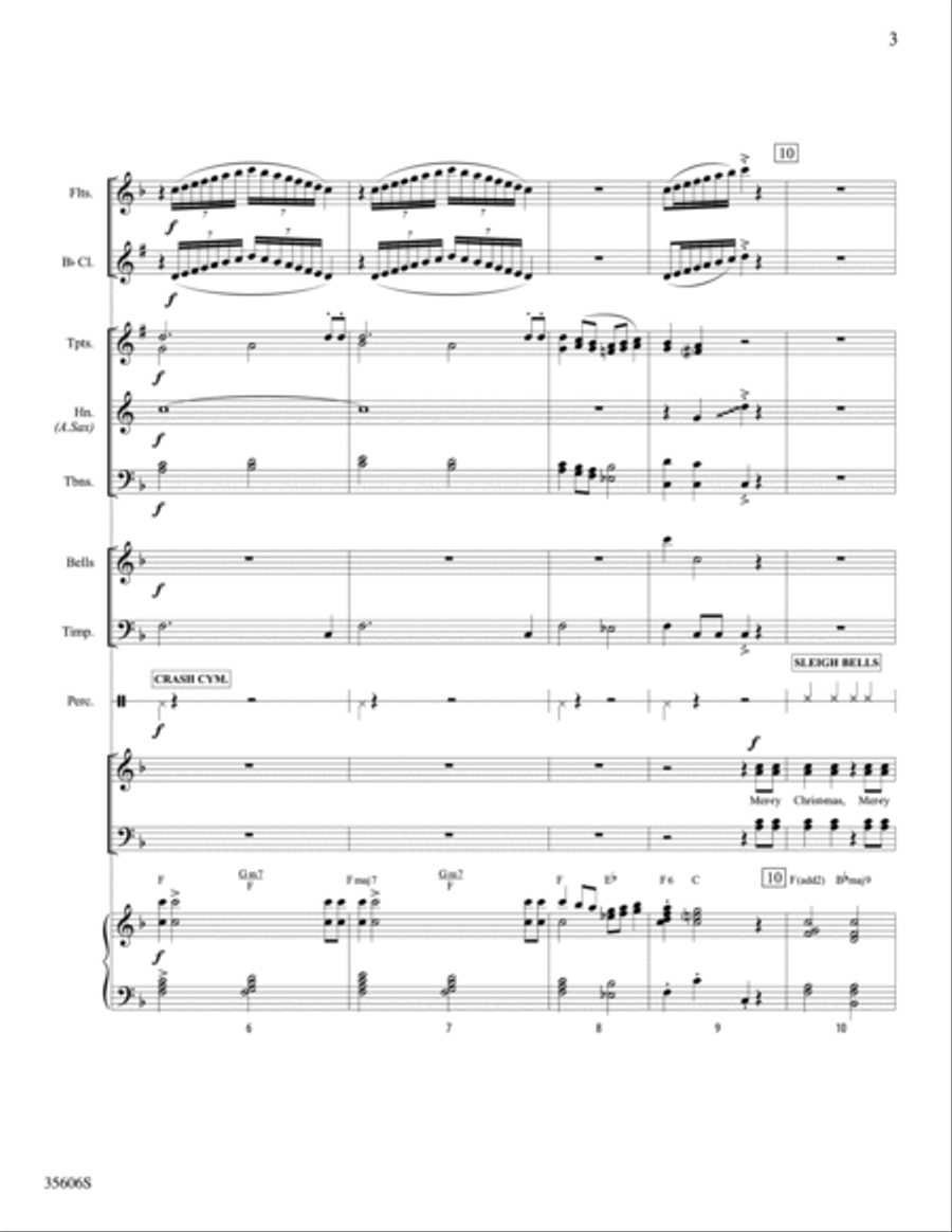 Merry Christmas, Merry Christmas Choir scores gallery preview page 3