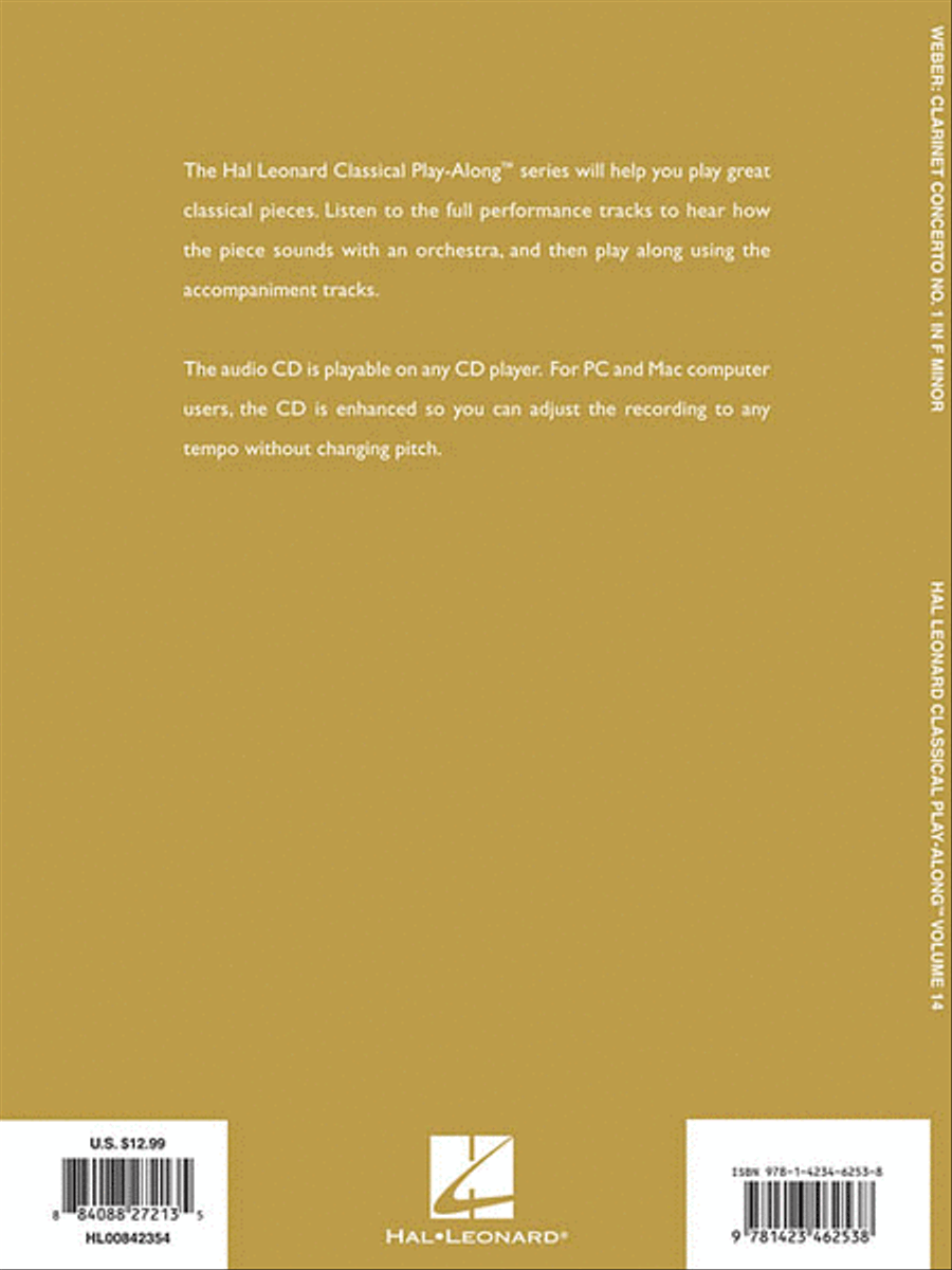 Clarinet Concerto No. 1 in F Minor, Op. 73 Clarinet Solo scores gallery preview page 2