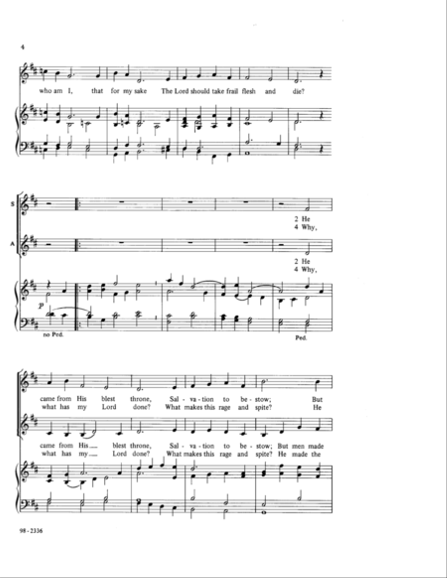 My Song Is Love Unknown (Busarow) 3-Part scores gallery preview page 3