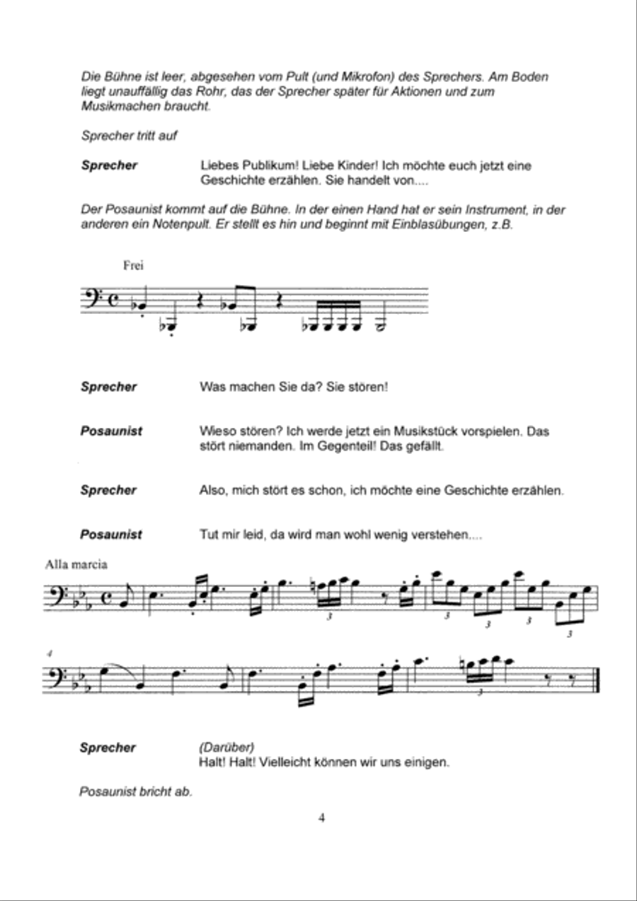 Die Geschichte von Philipp Trombone scores gallery preview page 3