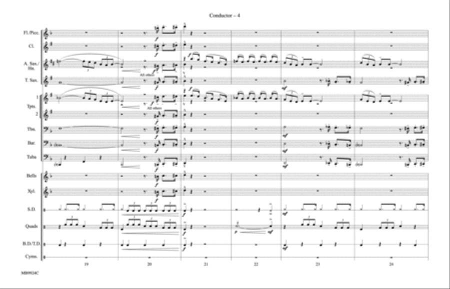 Cartoon Show, Part 2: Score Marching Band scores gallery preview page 4