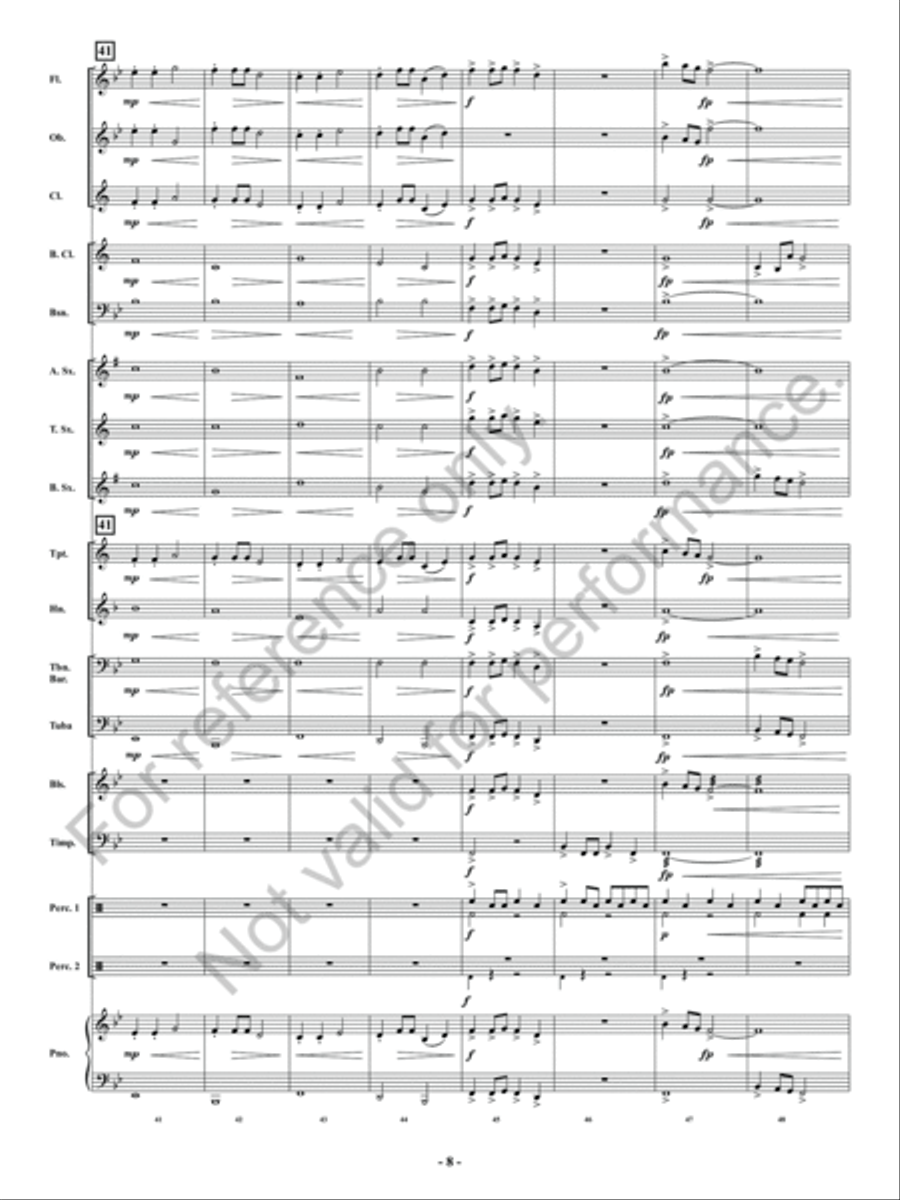 Santa's Holiday Mashup Concert Band scores gallery preview page 9