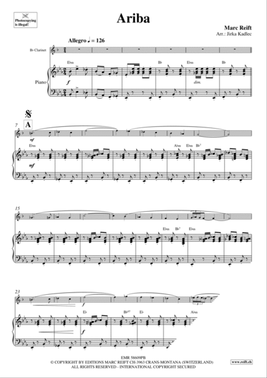 Ariba Clarinet Solo scores gallery preview page 3