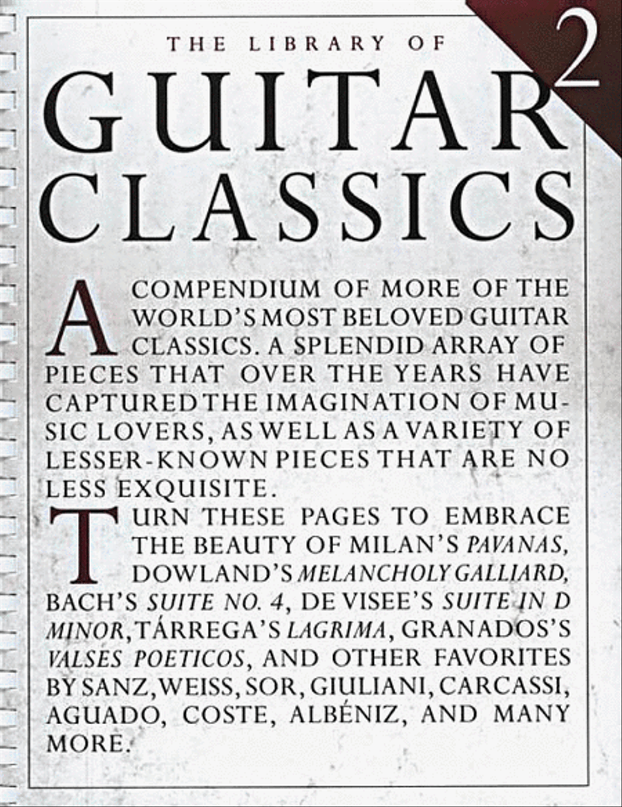 Library Of Guitar Classics 2 Acoustic Guitar scores gallery preview page 1
