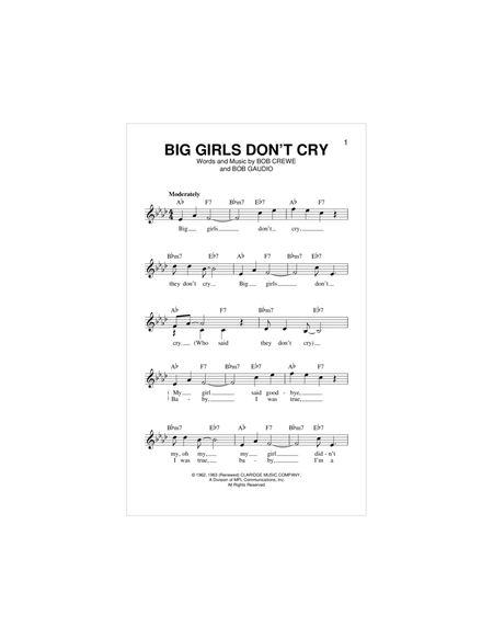 Big Girls Don't Cry