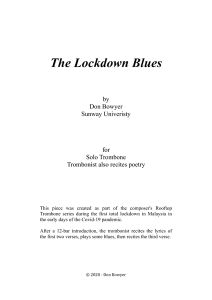 Lockdown Blues (A4 size) image number null