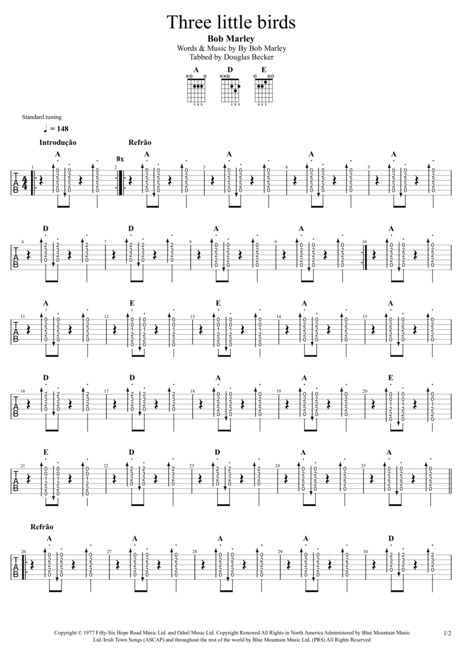 Three Little Birds Three Little Birds Small Ensemble scores gallery preview page 1