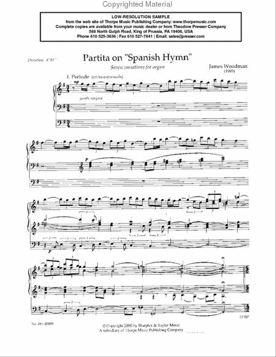 Partita on Spanish Hymn