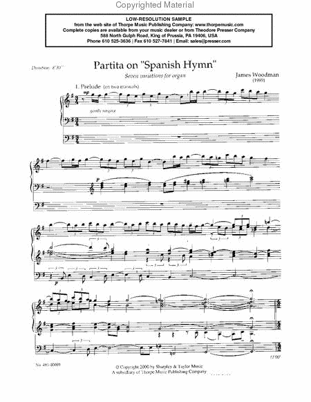 Partita on Spanish Hymn
