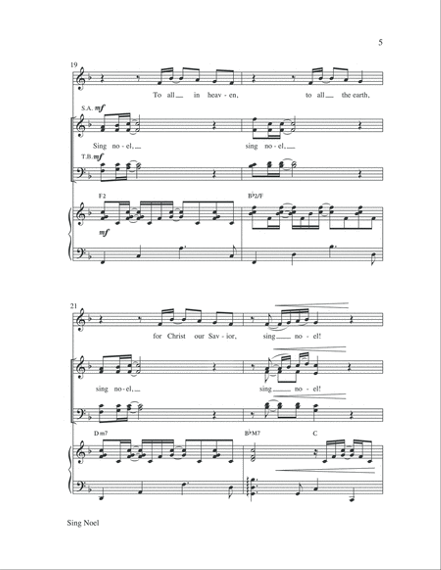 Sing Noel Sing Noel 4-Part scores gallery preview page 5